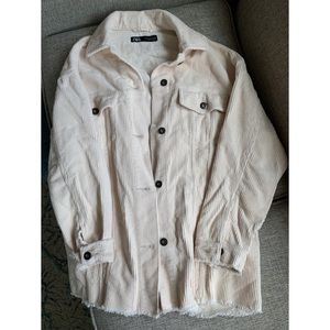 Corduroy Jacket (Cream, Size XS)